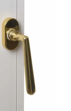 Fenstergriff Alt Wien, Messing